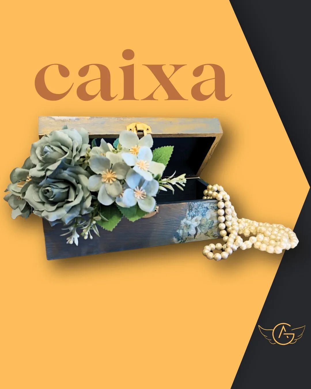 Caixa madeira artesanato