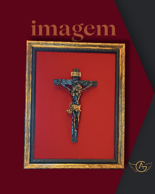 Crucifixo em Quadro arte sacra